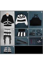 2XXT Cosplay Vtuber Tsukino Mito Prisoner No.310 Cosplay Costume